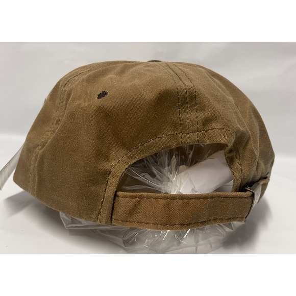 OILTANKING HOUSTON WAXED CANVAS WATER RESISTANT OUTDOOR CAP MADE IN USA VINTAGE - Picture 3 of 11